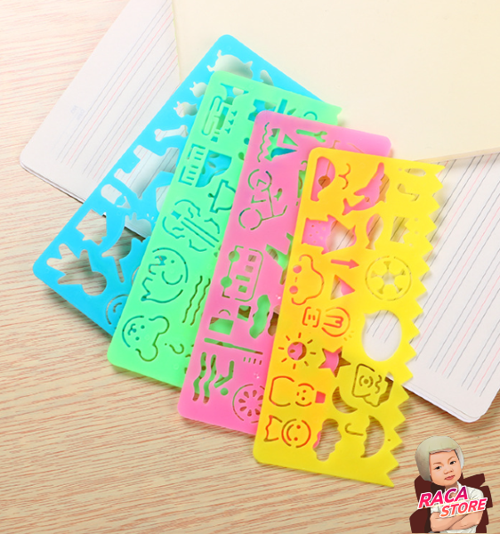 COMBO 4 THƯỚC DẼO VẼ HÌNH THÚ VỊ CHO BÉ