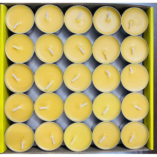 3 màu - nến tealight cháy 2h hoa mai bông mai hộp 100 viên nến không khói sáp paraffin 2 tiếng