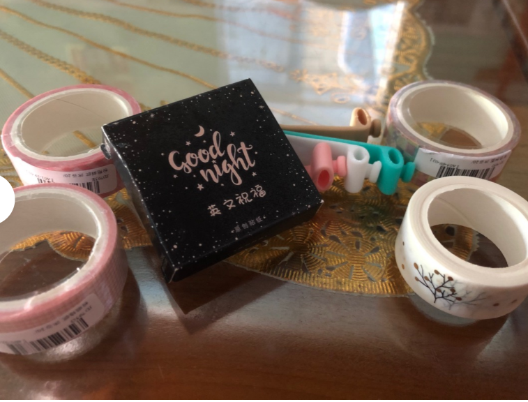 Set 45 miếng dán trang trí chữ tiếng Anh cho sổ tay