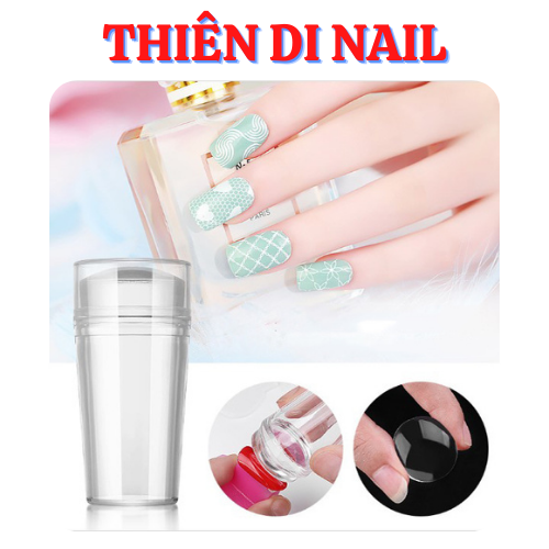Con dấu silicon in hình nên móng tay