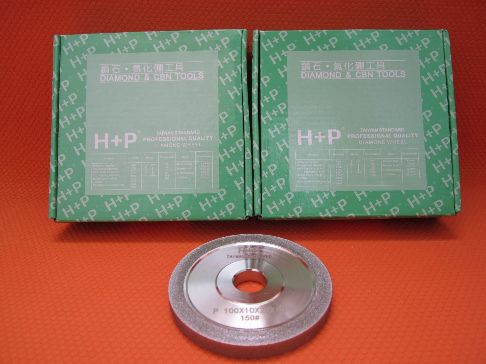 đá mài lưng kim cương H+P gắn máy mài