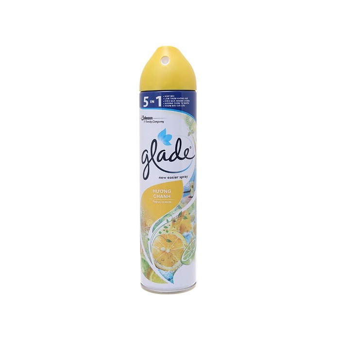 Xịt thơm nhà Glade sịt phòng Hoa Oải Hương/Tuyệt tác hương hoa/Hương chanh xịt phòng Sịt khử mùi 280ml