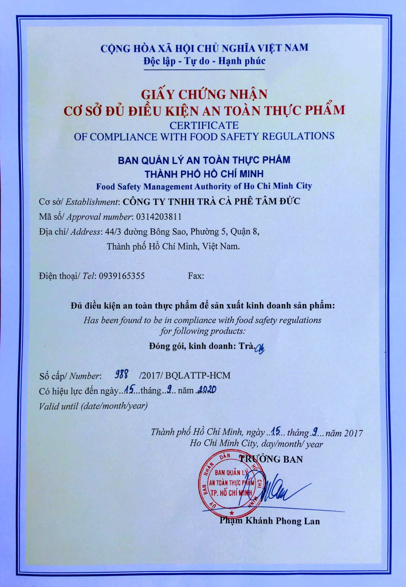 [HCM]Trà thảo mộc hồng sâm tâm đức