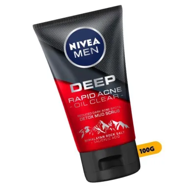 Sữa rửa mặt NIVEA Deep Rapid Acne Clear 100g