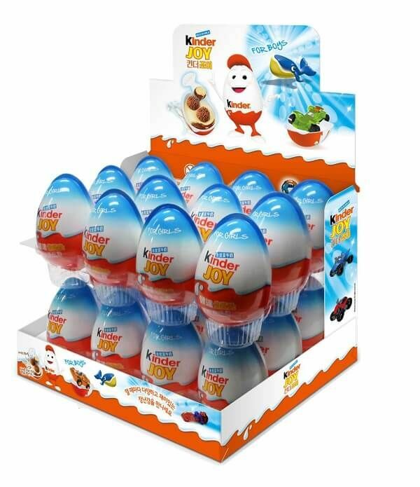 [Kinder Joy] Vỉ 12 Trứng *Xanh* Bánh Xốp Sô Cô La Chấm Sốt Sữa