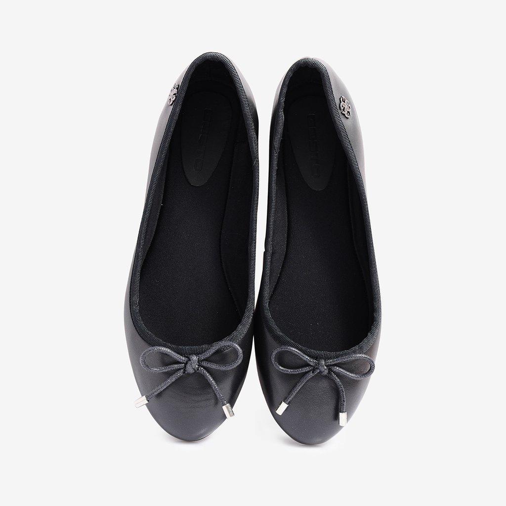 Giày Búp Bê Da Thật Nữ Gosto Ballet GFW007488DEN (Đen)