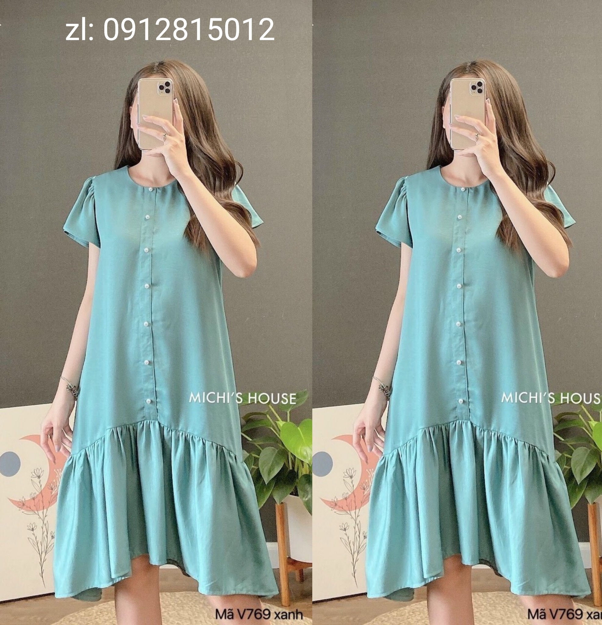 ĐẦM SUÔNG CÔNG SỞ NỮ PHONG CÁCH THANH LỊCH NHÃ NHẶN CHUẨN HÀN,VÁY SUÔNG A DÁNG RỘNG-váy bầu mát merxho mùa hè