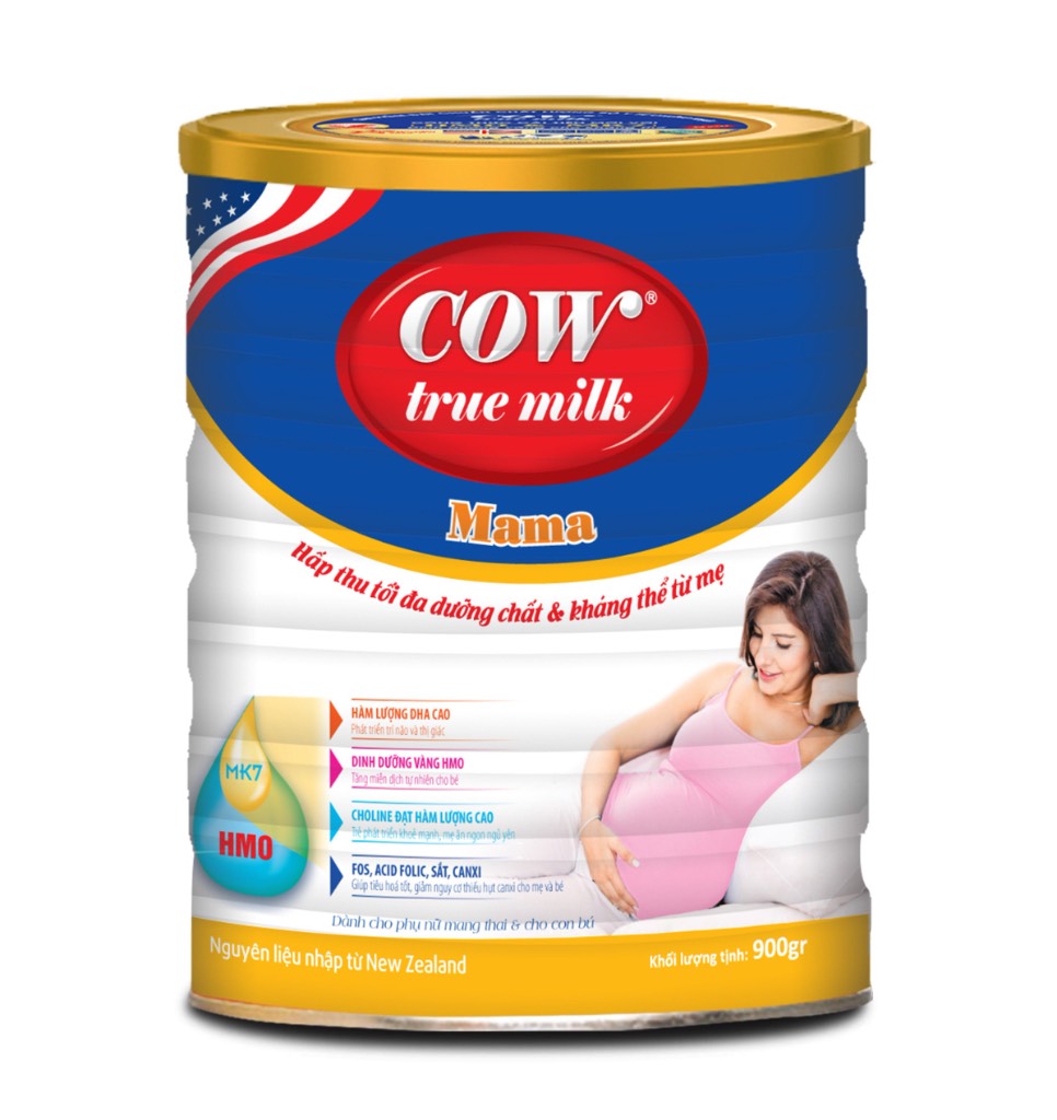 Sữa Dành Cho Bà Mẹ Mang Thai Và Cho Con Bú - Cowtrue Milk Mama - 900G