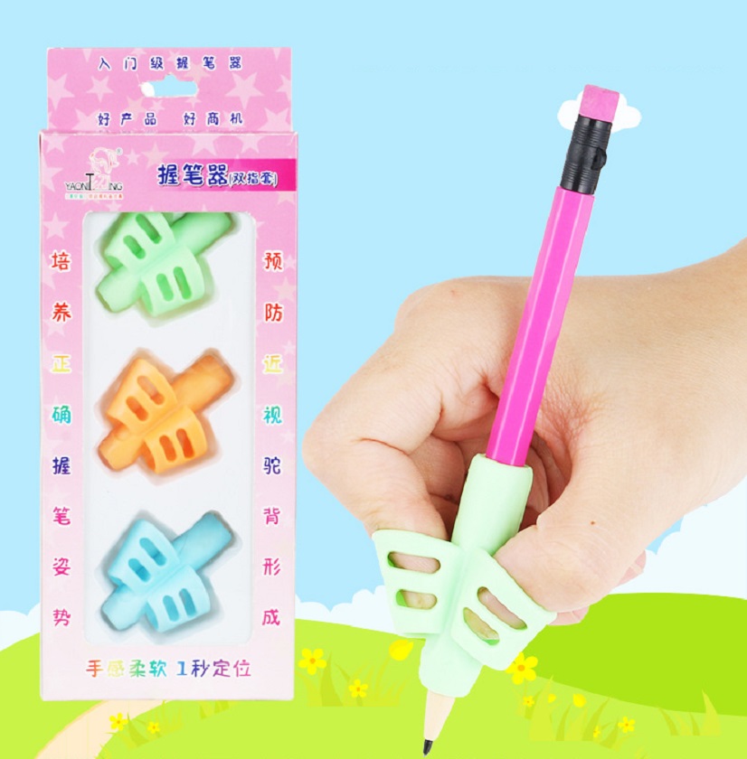 Bộ 3 Dụng Cụ Đệm Tay Cầm Bút Cho Bé Tập Viết, Giúp Bé Cầm Bút Đúng Cách