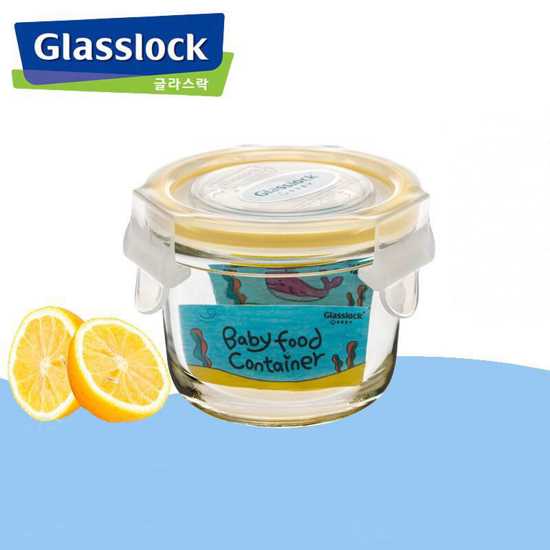 Bộ đựng đồ ăn dặm Glasslock GL545 (165ml x3 hộp) - Larva Store