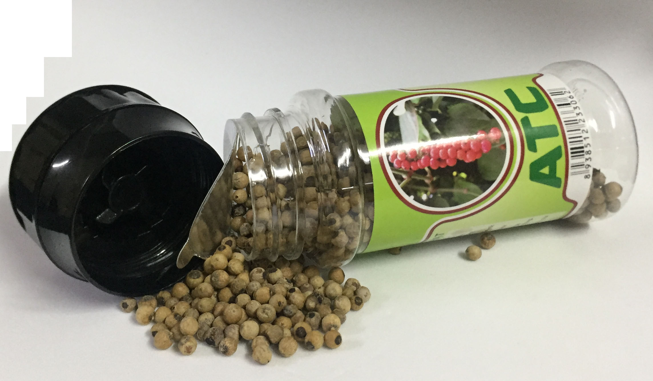 [HCM]Tiêu trắng hạt ATC chai 50g nắp cối xay