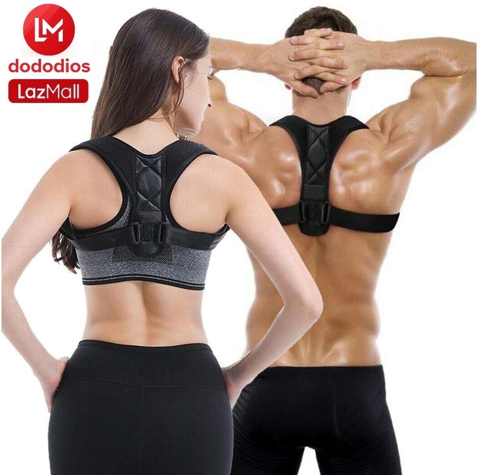 Posture Corrector for Women Men, Back Brace, Adjustable Back Support Belt,Back Straightener Posture Corrector, Providing Pain Relief from Neck, Back & Shoulder dododios - Chính hãng dododios - Đai gù lưng, đai lưng chống gù, đai chống gù lưng