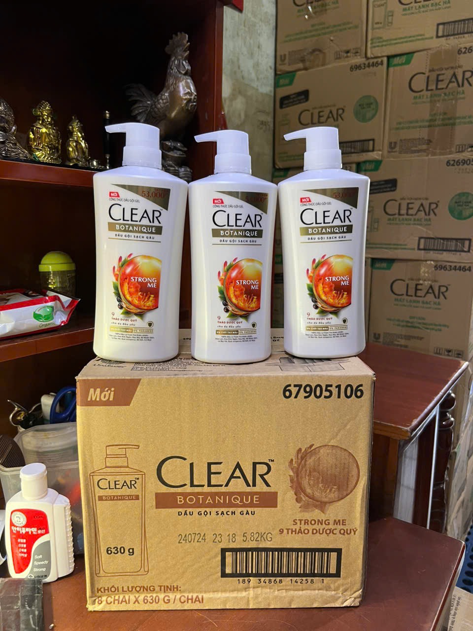 [HCM]Dầu gội sạch gàu Clear thảo dược 650G