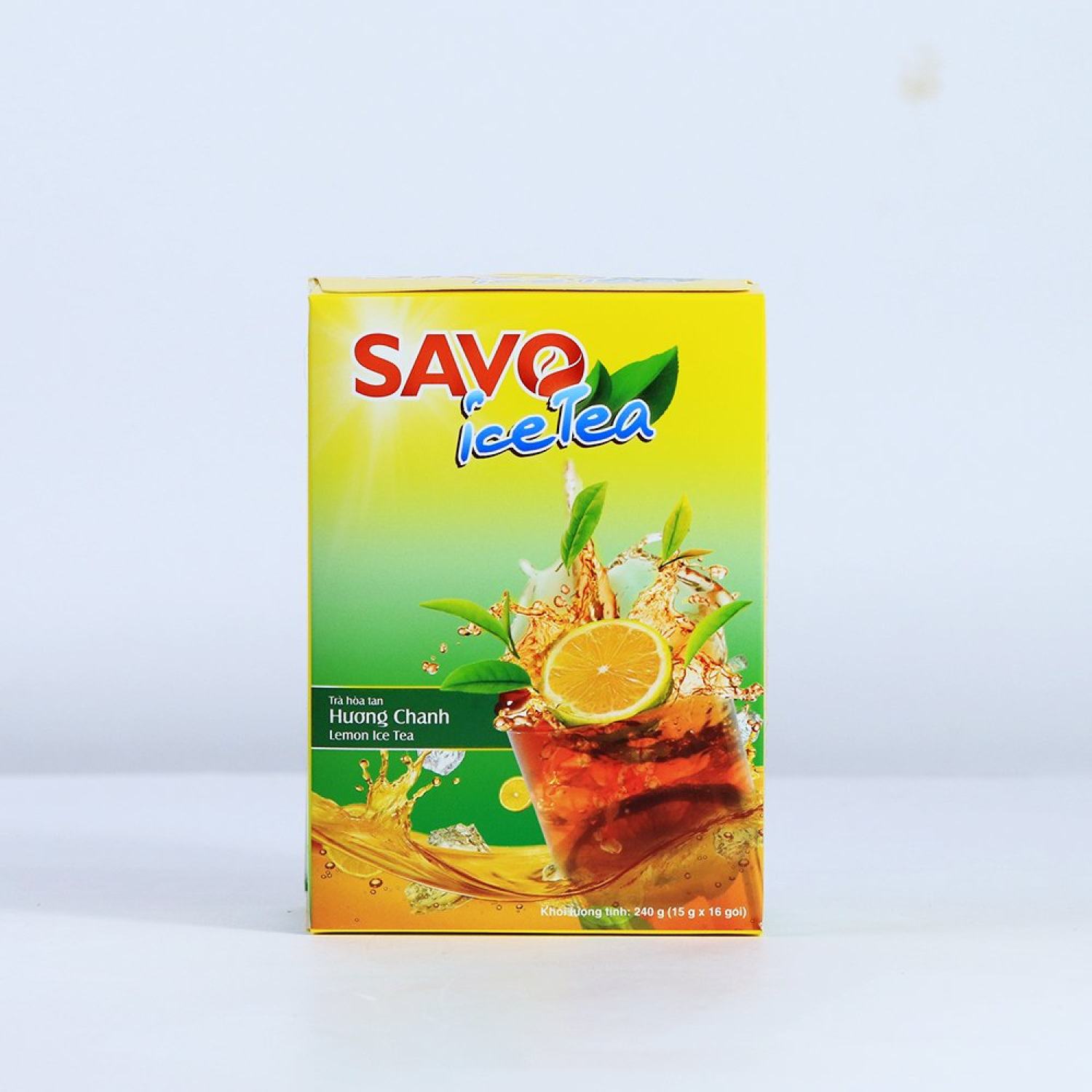 Trà chanh hòa tan SAVO (16 gói x 15g)