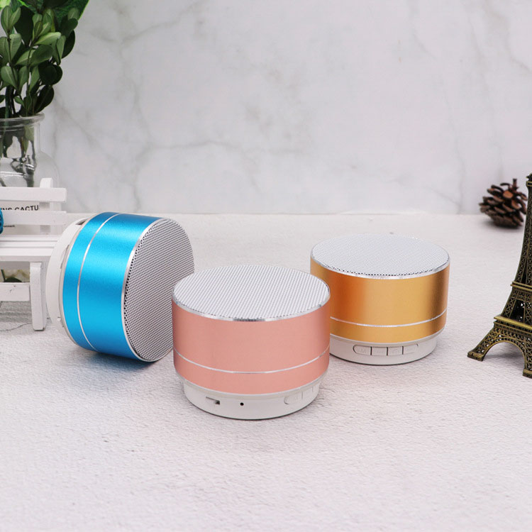 Loa Di Động Bluetooth Mini A10 Vỏ Nhôm Có Đèn LED