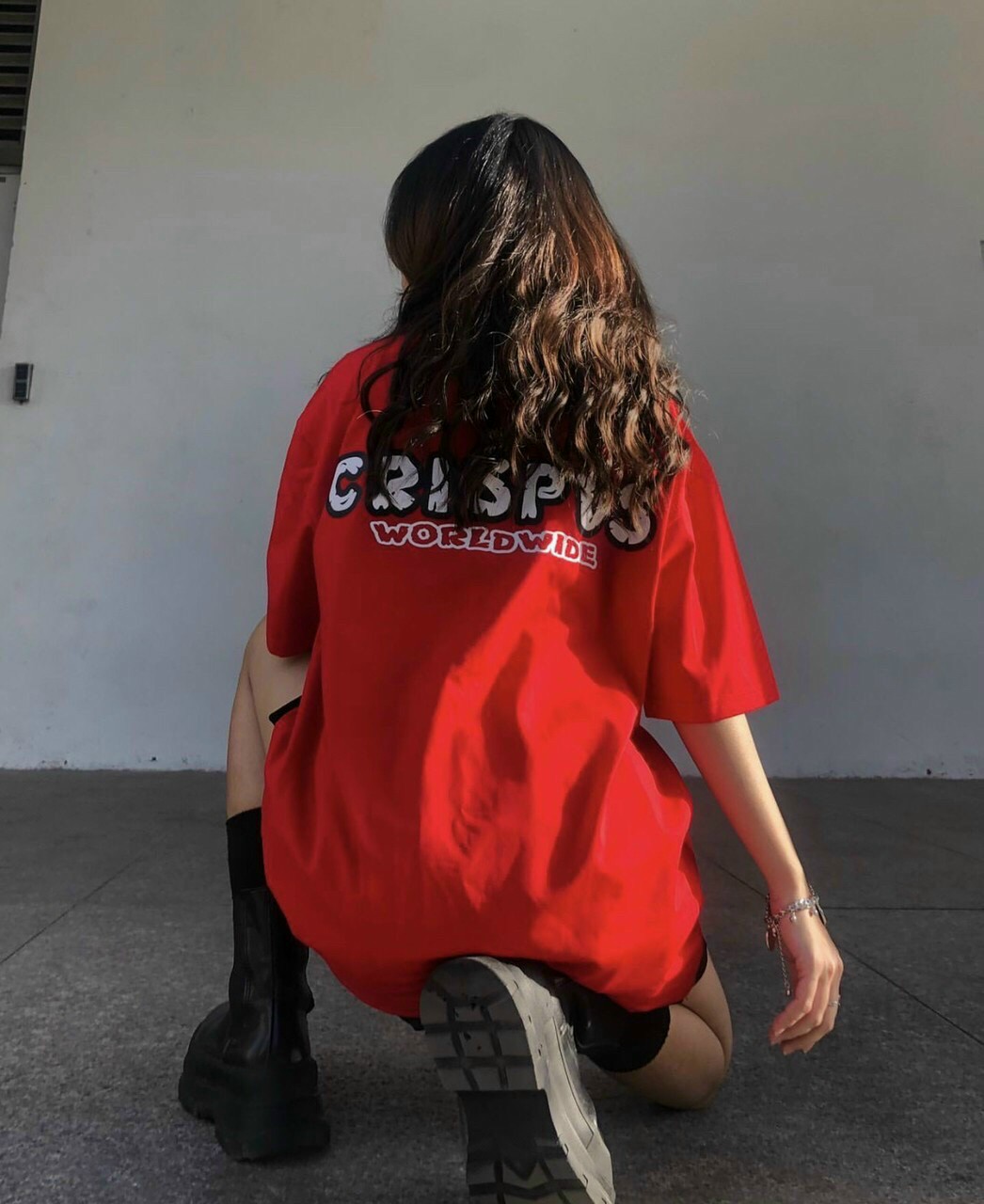 ÁO THUN IN CRISPUS WORLDWIDE   CỰC CHẤT XỊN XÒ  FORM RỘNG CHUẨN CỰC NĂNG ĐỘNG