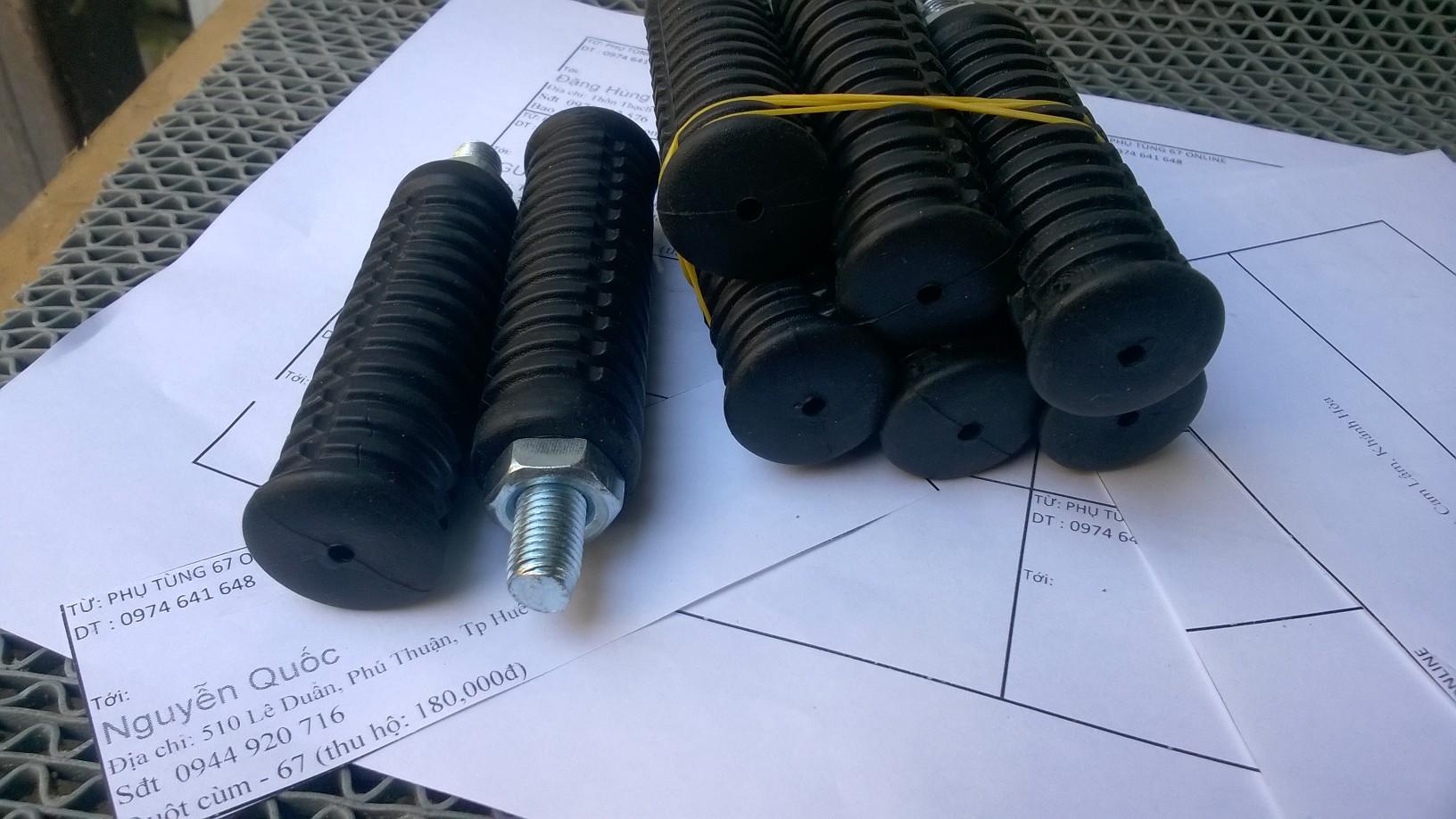 cao su gác chân sau honda 67 và các dòng tương tự