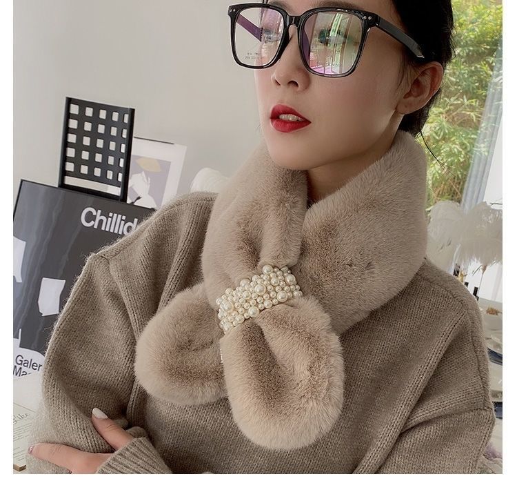 Khăn Lông Choàng Cổ Nữ Mùa Đông (Đính hạt)