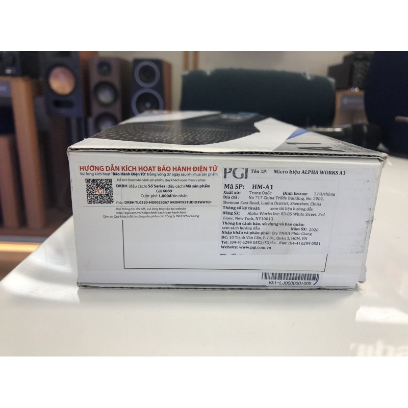Mic hát Karaoke Alphaworks A1 chính hãng PGI (Alpha Work) Micro a1