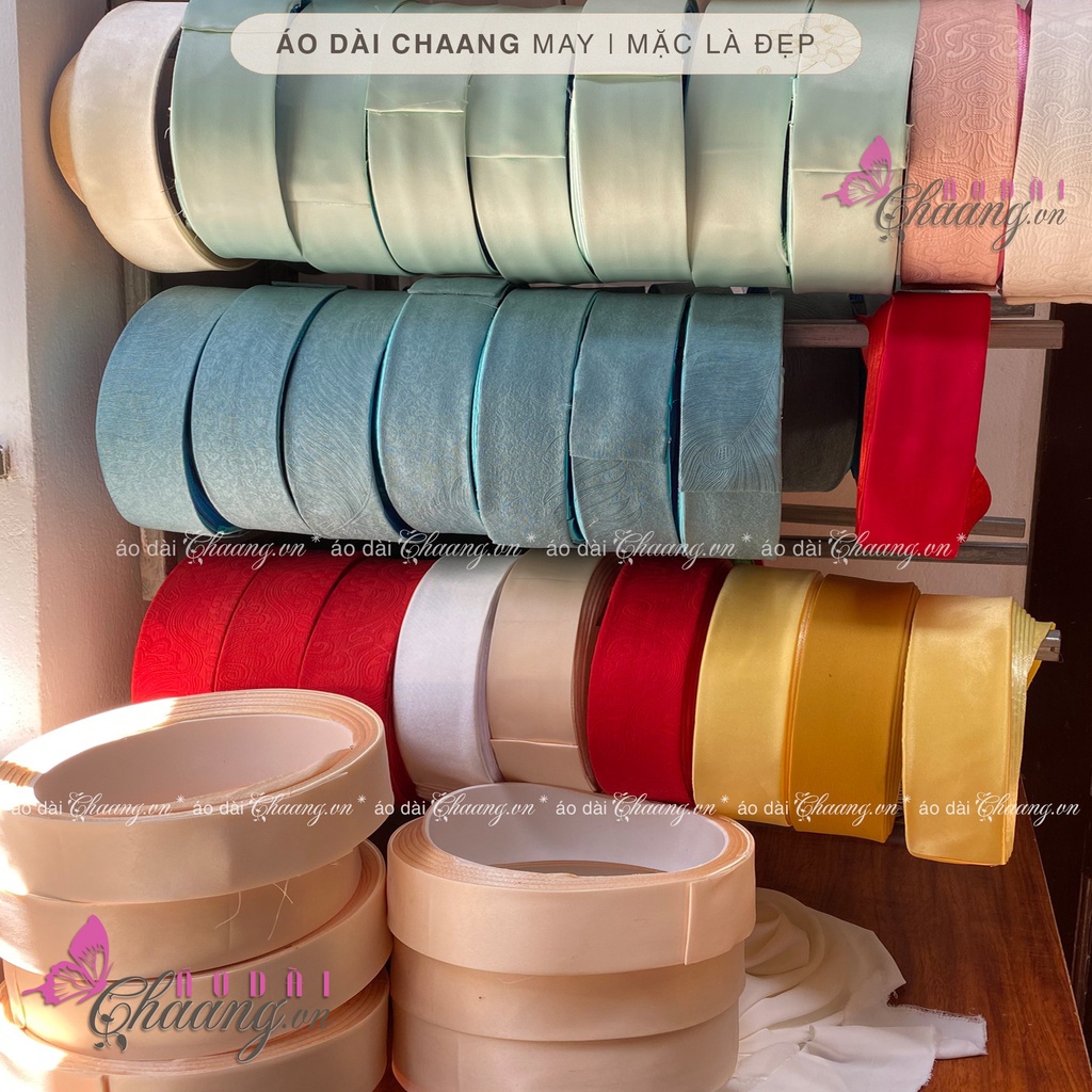 Khăn xếp_Chaang_Áo dài khăn đóng nam, vấn khăn xếp hầu đồng nhiều màu