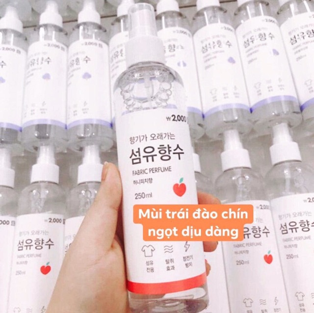 XỊT THƠM QUẦN ÁO HÀN QUỐC FABRIC PERFUME 250ml