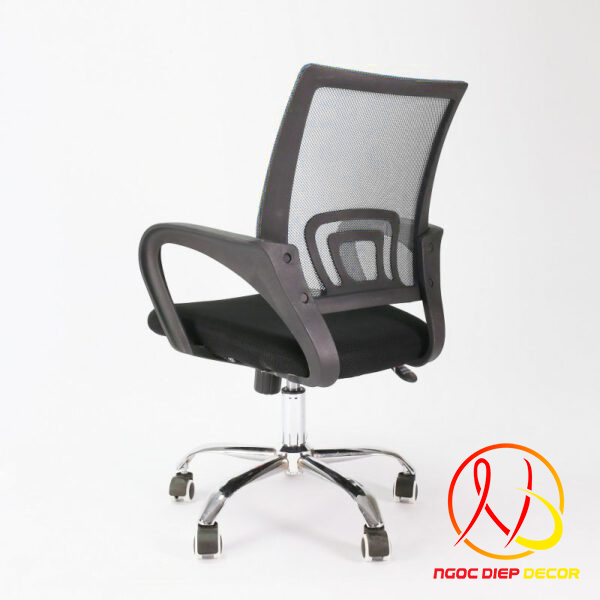 Ghế xoay văn phòng GE02, ghế lưới cao cấp thiết kế chống mỏi lưng, xoay 360 độ học tập làm việc, chân thép mạ crom 3 lớp