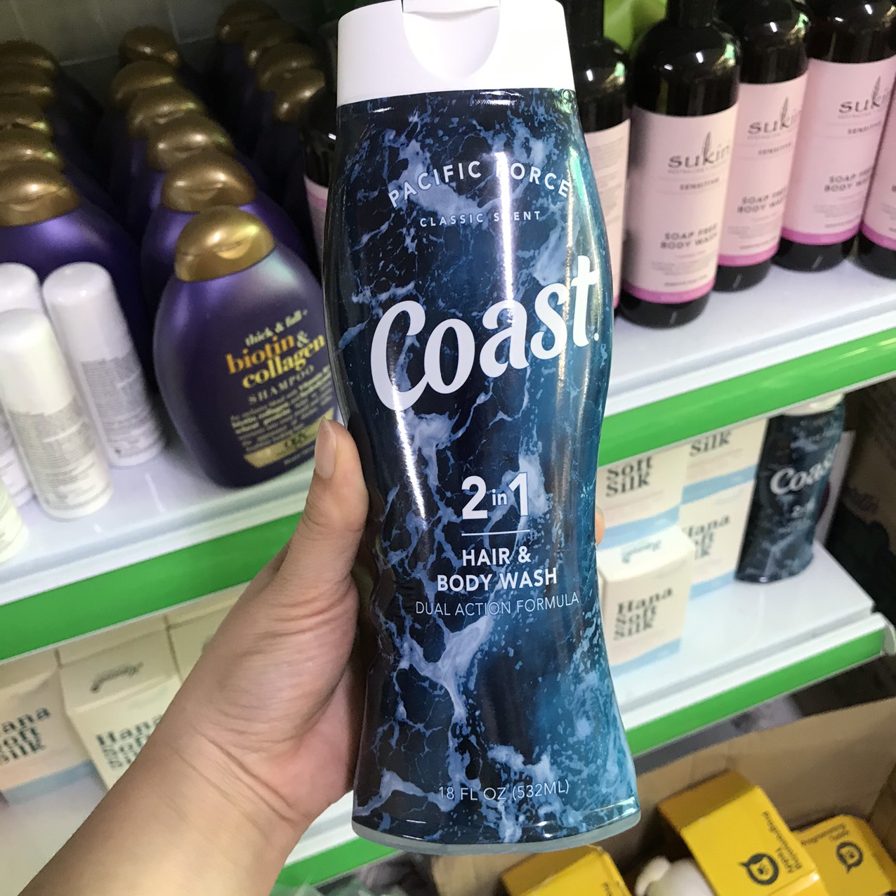 [HCM]Sữa Tắm Gội COAST 2in1 532ml