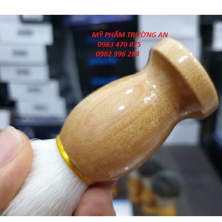 Chổi quét bọt cạo râu, Vanh xô cán đen H51