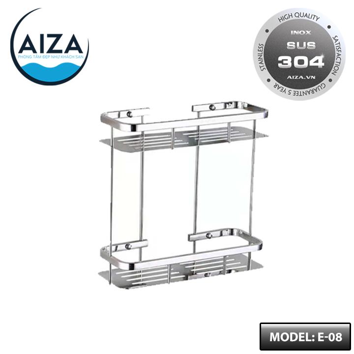 Kệ ngang để vật dụng phòng tắm Inox 304 cao cấp AIZA mã E08