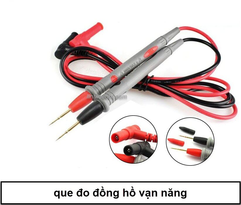 Linh kiện Dây đo đồng hồ vạn năng que đo đồng hồ VOM mạ vàng