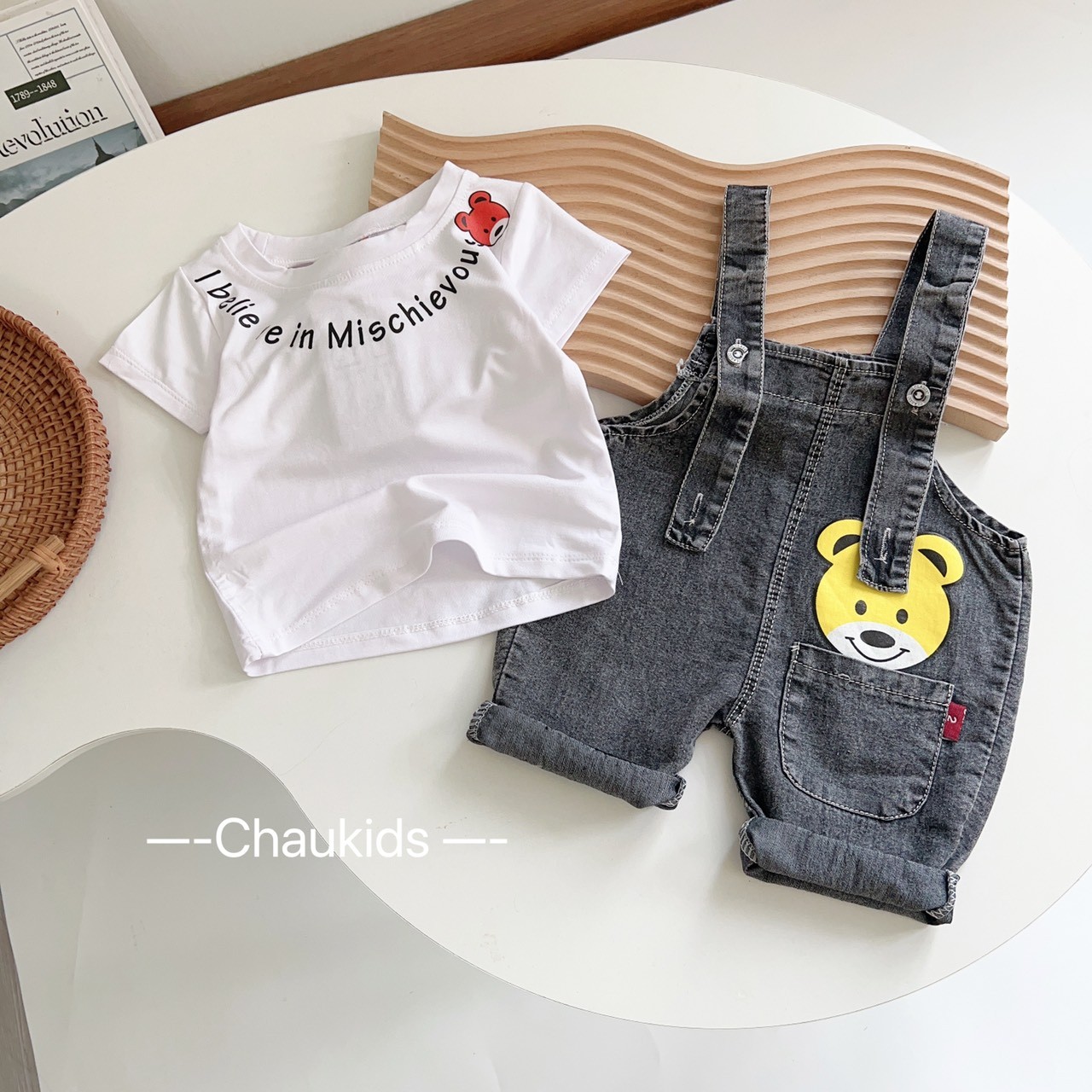 set bộ cộc tay cho bé trai 7-16kg