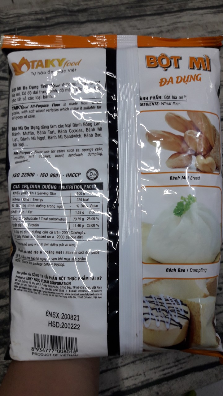 Bột mì đa dụng Tài Ký gói 500g