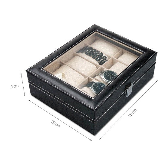Hộp Đựng Đồng Hồ 10 Ngăn Cao Cấp