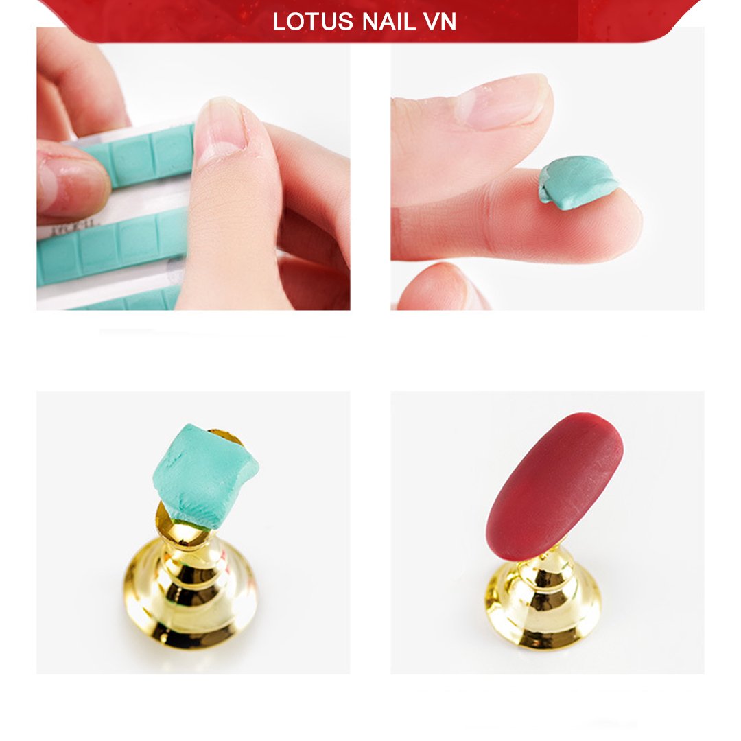 Đế gắn móng giả, đế nam châm gắn móng mẫu bộ 5 cái