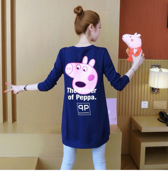 Bộ đồ bầu thun cotton dễ thương BD234