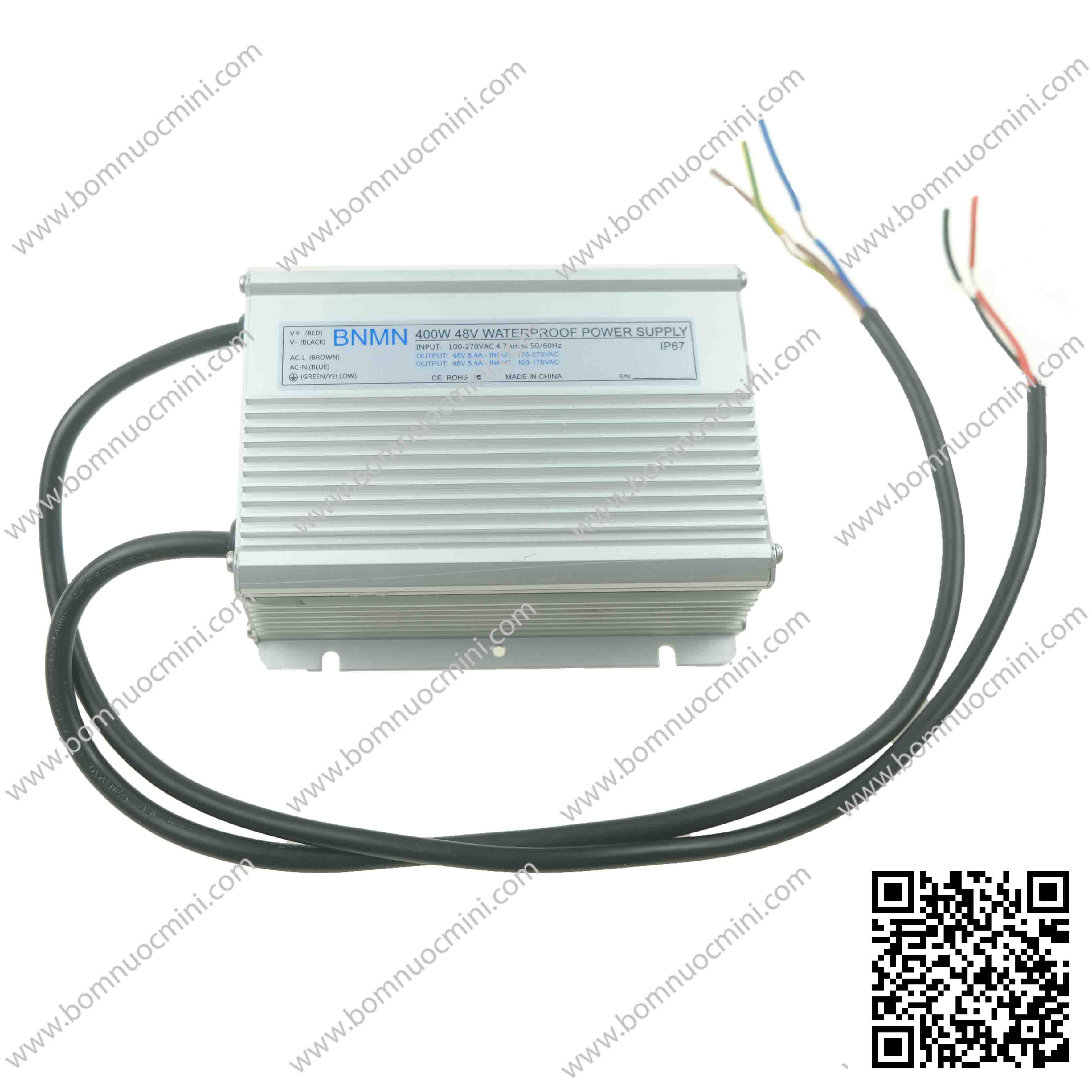 Nguồn chống nước 48v 400w sử dụng cho 1 vỉ