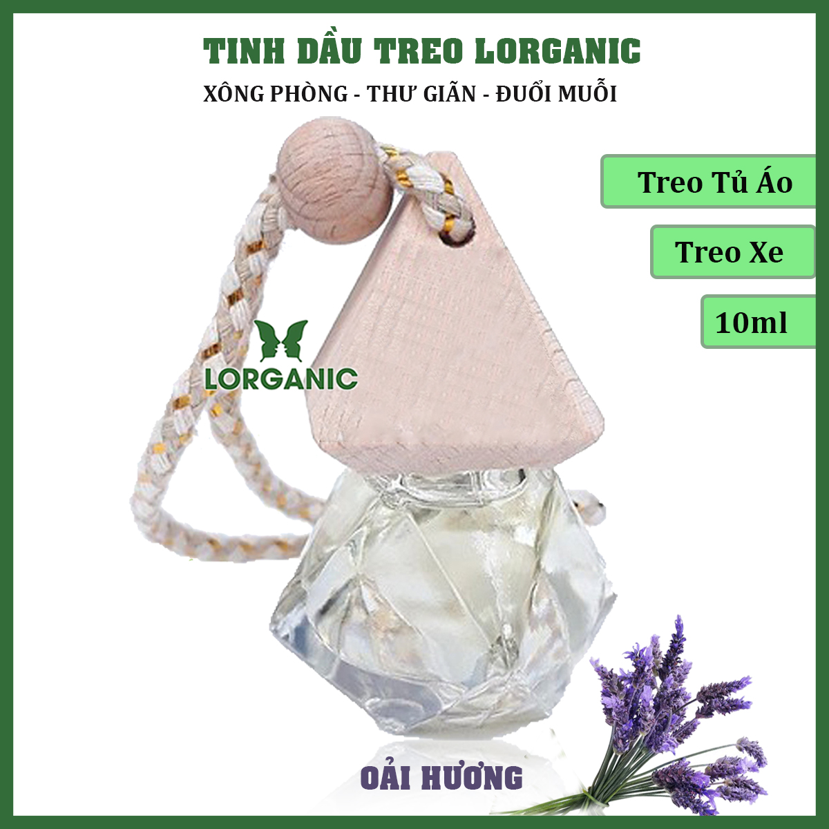 Tinh dầu oải hương nguyên chất Lorganic Lavender 10ml, 50ml