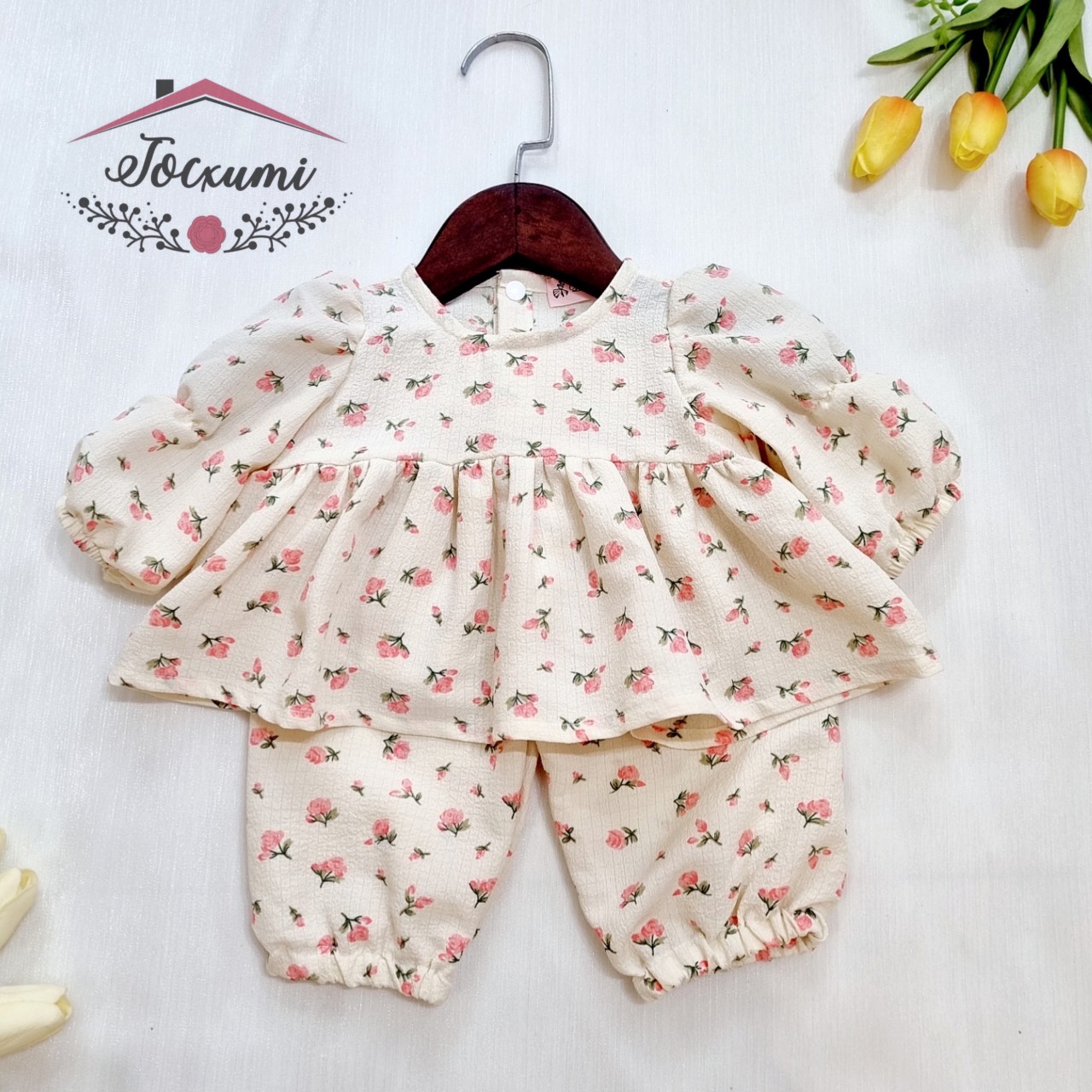 [THIẾT KẾ] BỘ TIỂU THƯ HOA HỒNG CHO BÉ YÊU [HÀNG ĐẸP] - Tocxumi