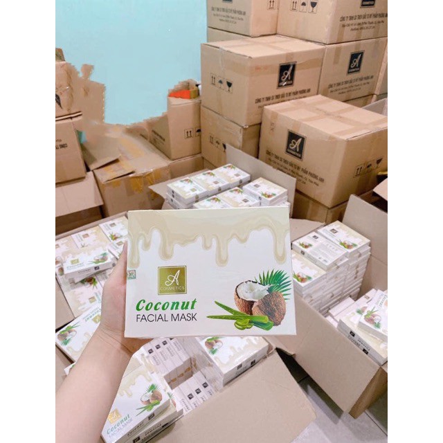 1 Hộp Mặt Nạ Dừa Coco Acosmetics Phương anh