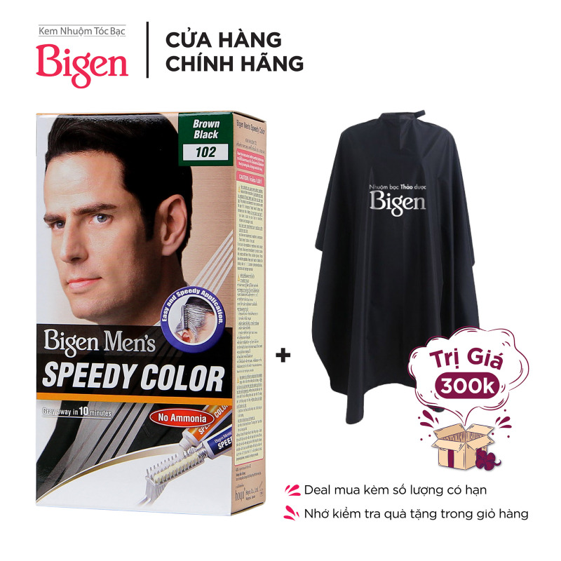 Thuốc Nhuộm Tóc phủ bạc dạng kem Cho Nam Giới Bigen Men’s Speedy Color 80ml giá rẻ