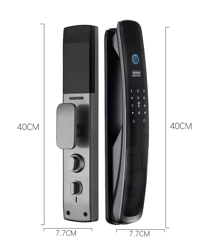 Khóa cửa vân tay cao cấp thông minh Push Pull PP02 dùng App TUYA (TÙY CHỌN)