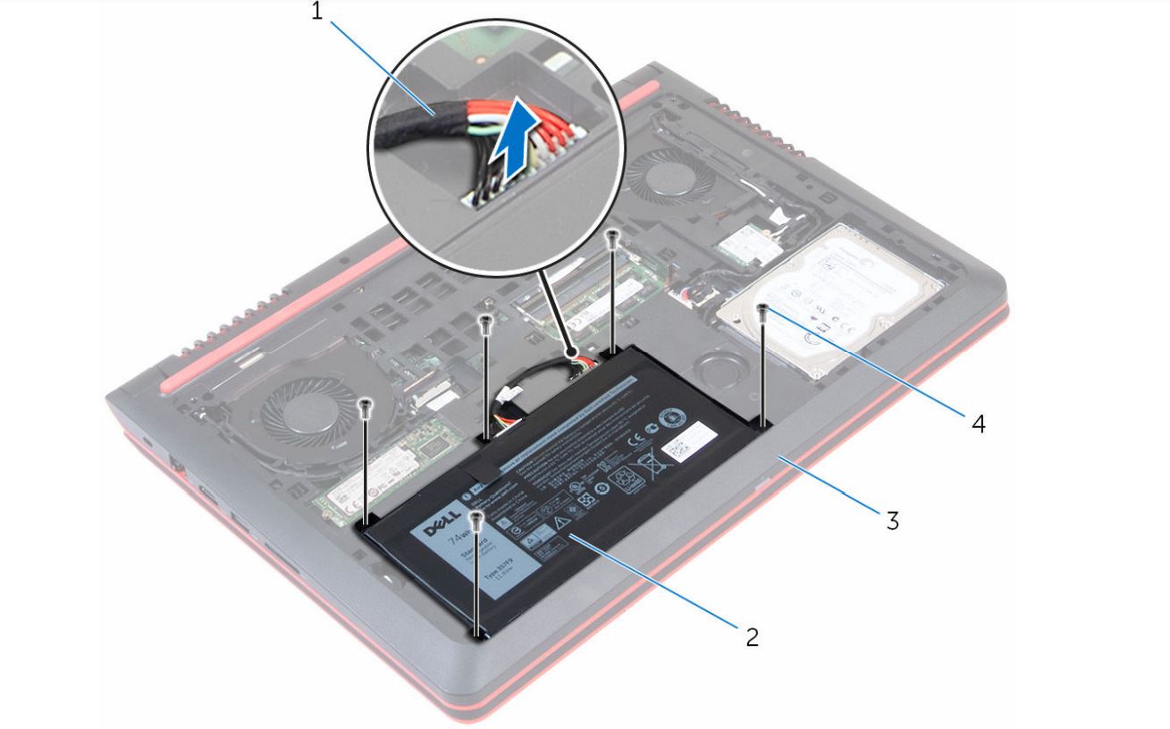 pin dell Inspiron 7559