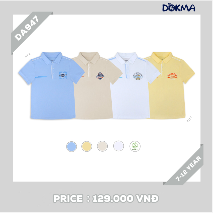 Áo Polo cho bé trai (7-12 tuổi)