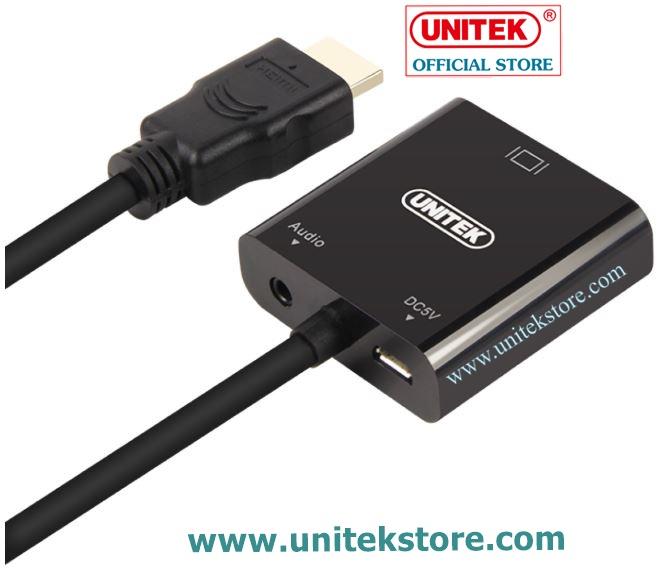 [UNITEK STORE] CÁP CHUYỂN HDMI SANG VGA + AUDIO UNITEK (Y-6333)