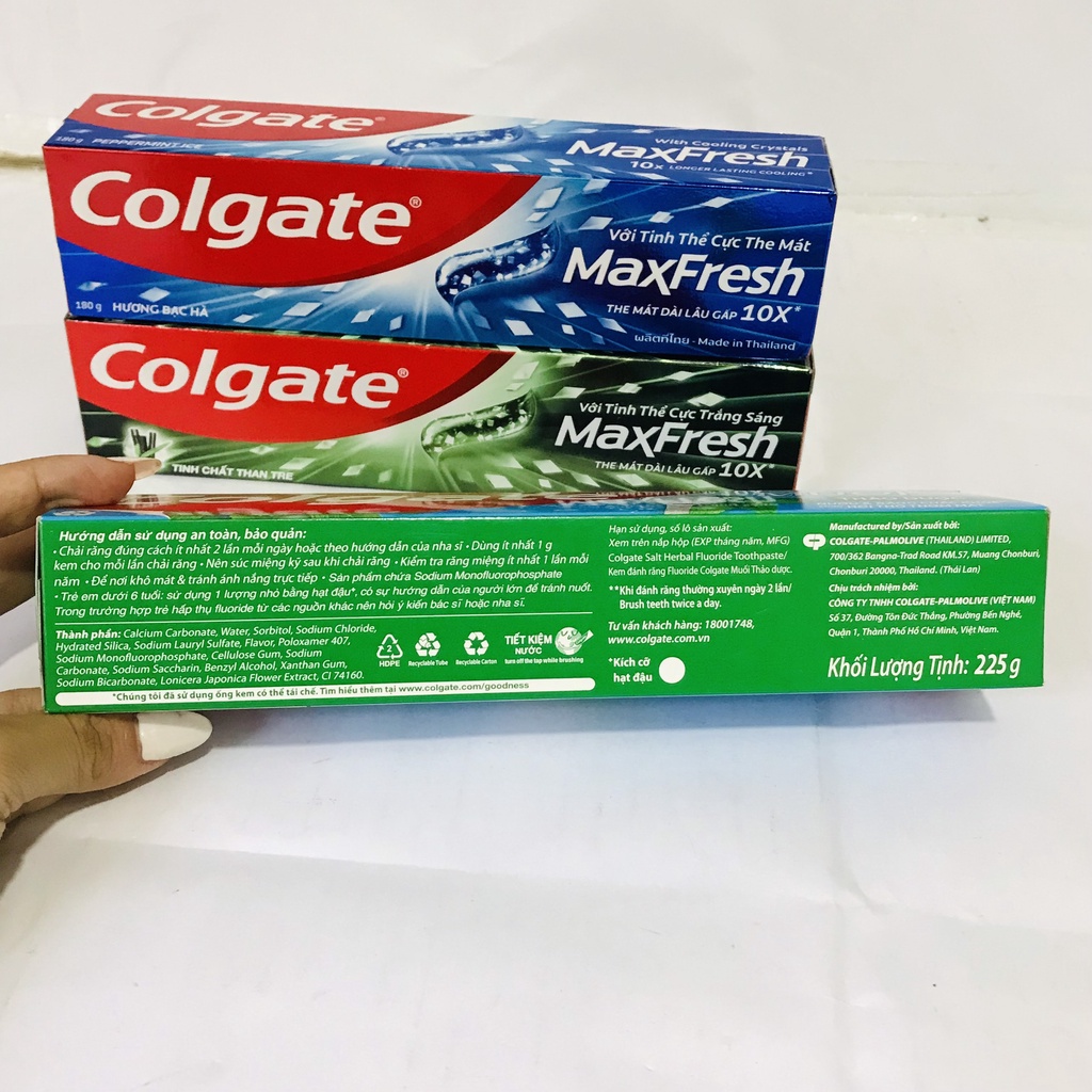 Kem đánh răng colgate Maxfresh 180gr-225gr Thái Lan