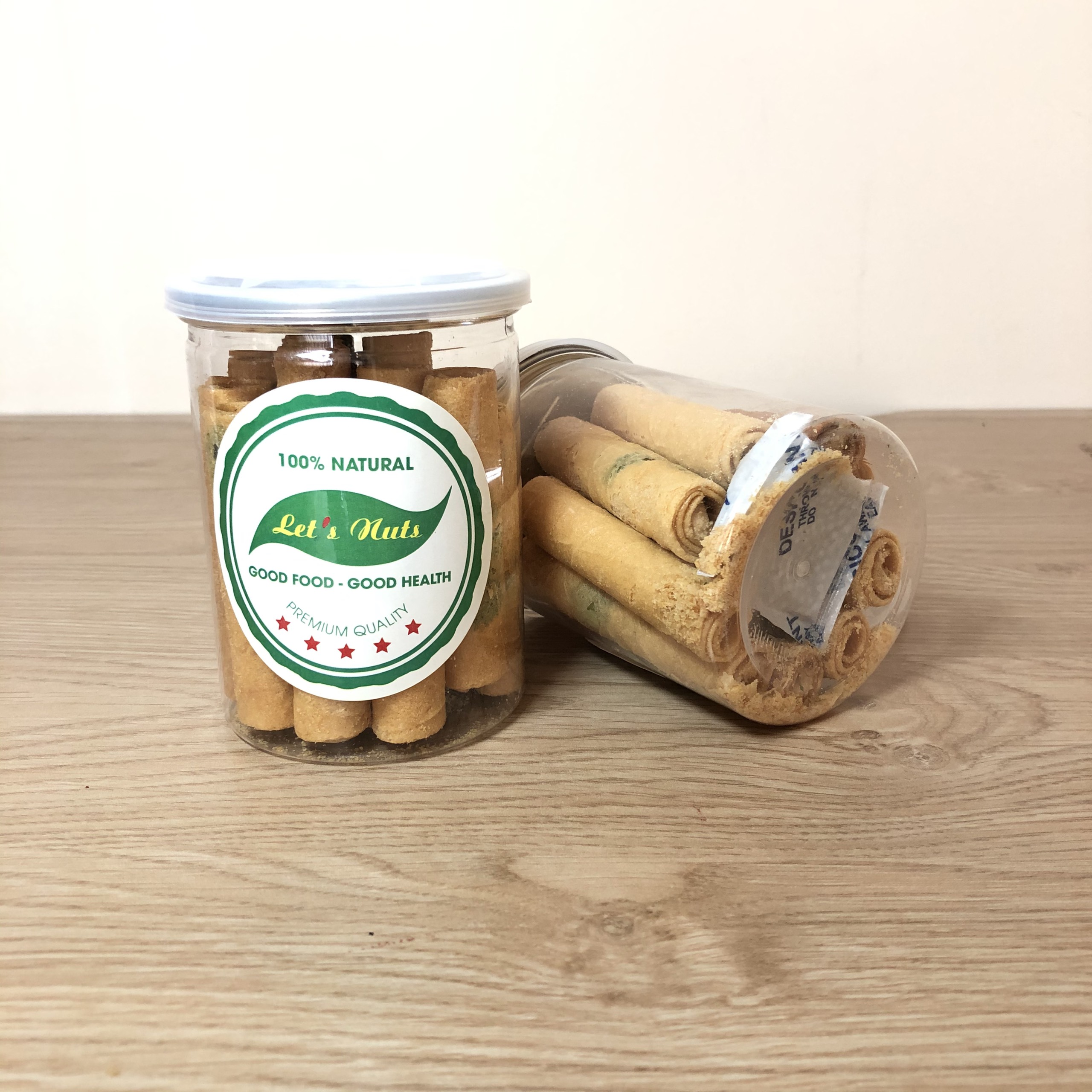 [HCM]Bánh ống ngò nhân bơ đậu phộng lon 250g sang trọng hợp vệ sinh món quà ăn vặt tuyệt vời Susuto Shop