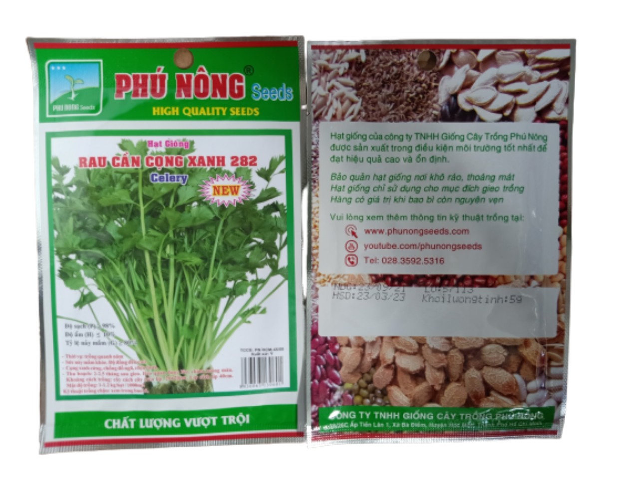 HẠT GIỐNG RAU CẦN CỌNG XANH PN GÓI 5 GRAM