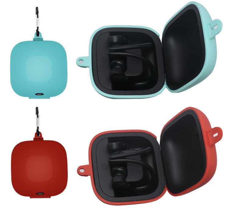 ┅ Silicone Case for Powerbeats Pro ShockProof Full Protective Silicone Scratch Resistant Case for Beats Powerbeats Pro