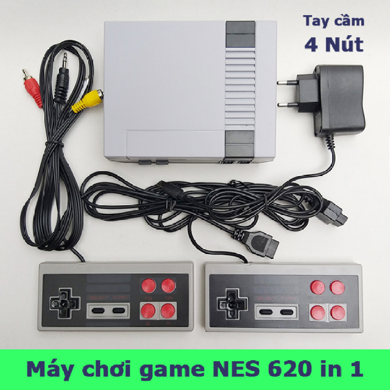 [Lấy mã giảm thêm 30%]Máy chơi game cổ điển NES Classic 620 games trong 1 với 2 tay cầm 4 nút