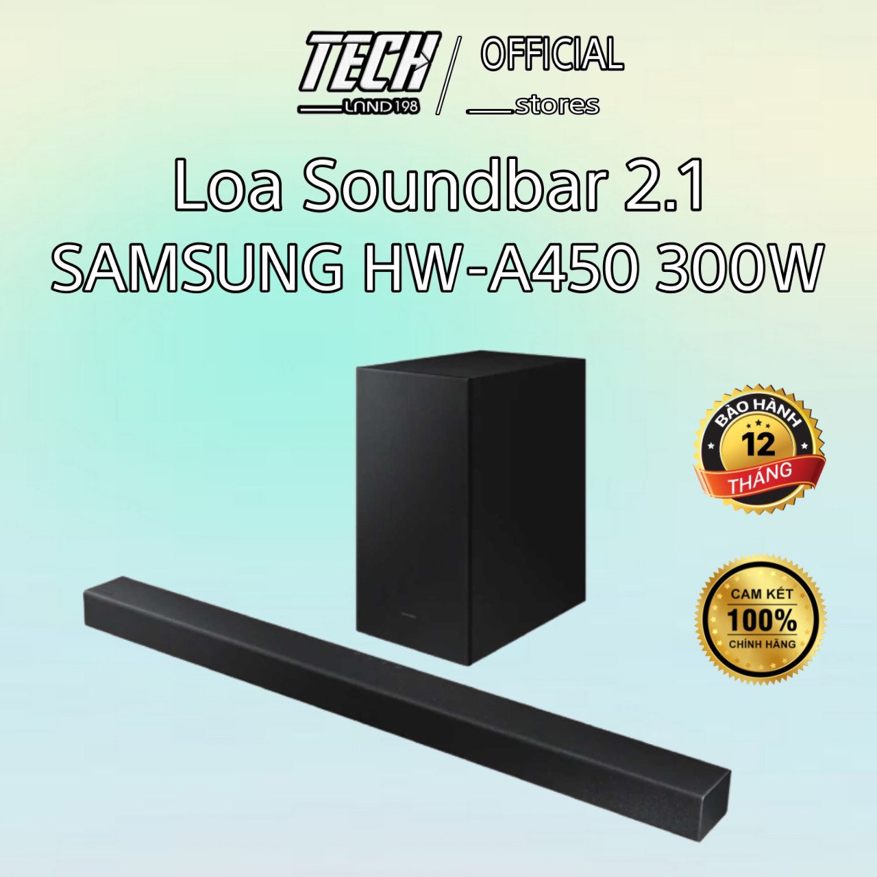 [TRẢ GÓP 0] Loa soundbar Samsung 2.1ch HWA450B450 300W 2021 ( Hàng